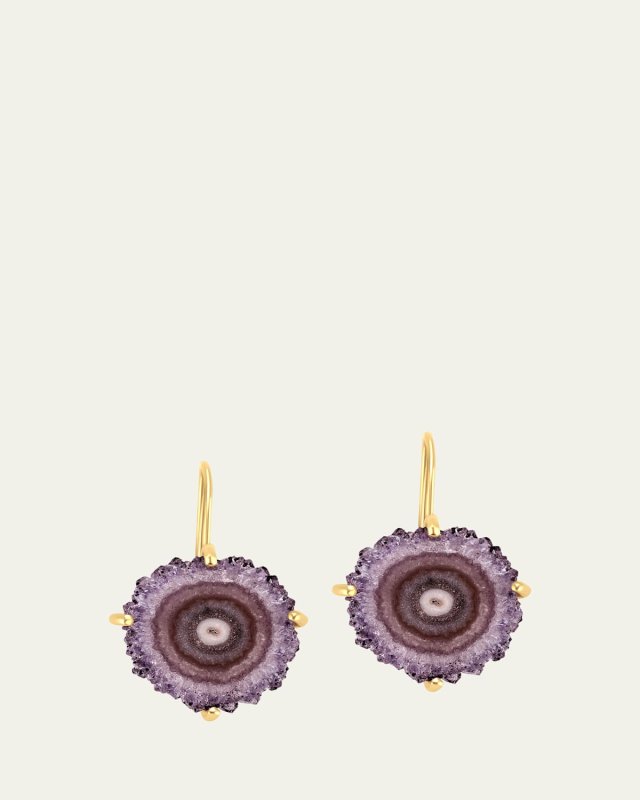 Dreamcatcher Amethyst Eye Earrings